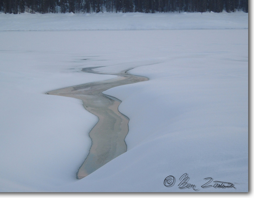 January 2006: Frozen Stream at Huntington Lake
